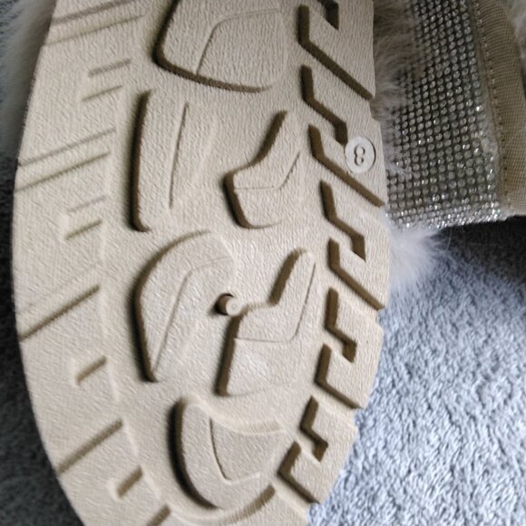 ✨ Carlkarida Faux Fur Lining Winter Boots Mid-Calf Platform Cream Color Size 8 - Picture 11 of 13